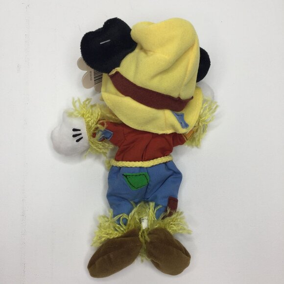 Disney Mickey Mouse 10" Bean Bag Plush Toy Scarecrow Costume Mouseketoys - Picture 6 of 10